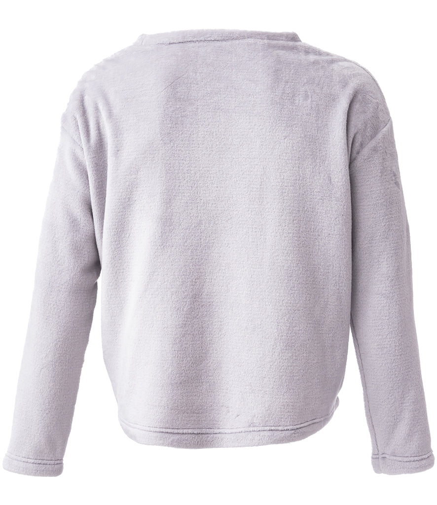 Ladies Plush Fleece Crew Neck Sweatshirt