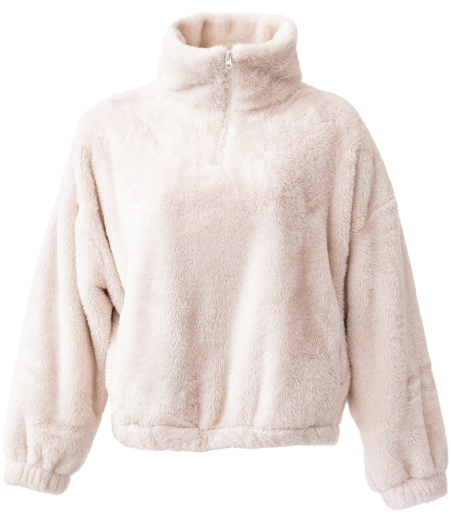 Ladies Fluffy 1/4 Zip Fleece