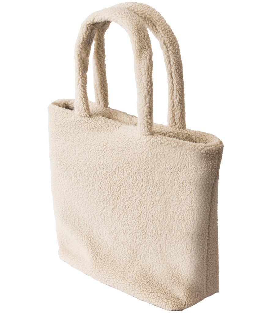 Borg Fleece Shopper Tote Bag