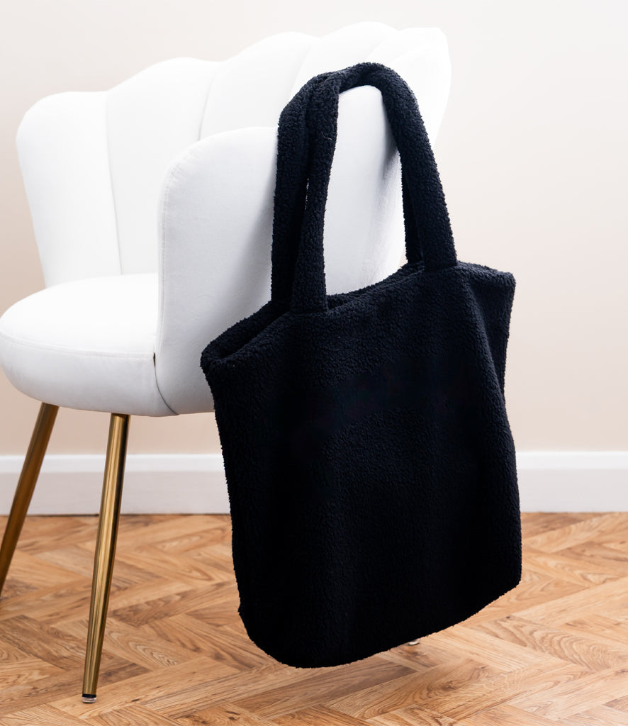 Borg Fleece Shopper Tote Bag
