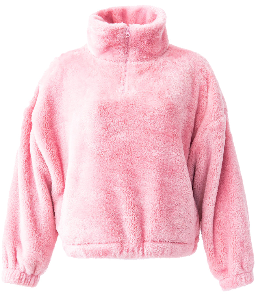 Ladies Fluffy 1/4 Zip Fleece