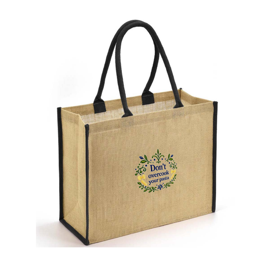 The Italian Foody Jute Shopper